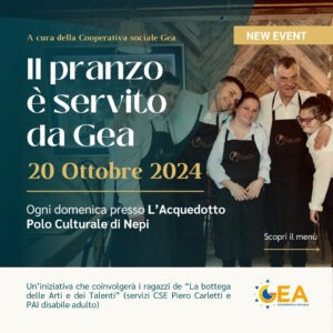 La locandina de "Il pranzo è servito da Gea"
