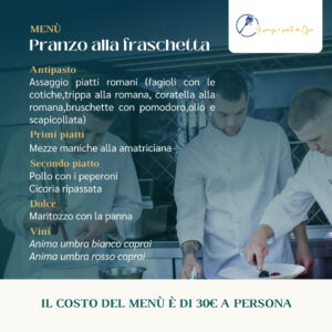 Il pranzo è servito da Gea - Il menù della terza domenica - 27 ottobre